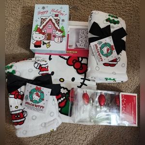 Nwt Hello Kitty Christmas bundle ( 6pc ) set for Bathroom